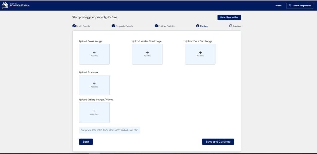 Listing free Property Home captain