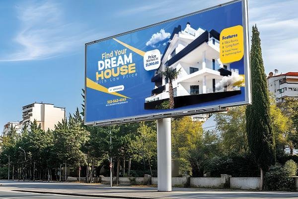 “Real estate brochure and banner design for project marketing”